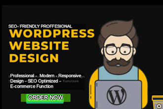 setup and design a professional wordpress and wix website