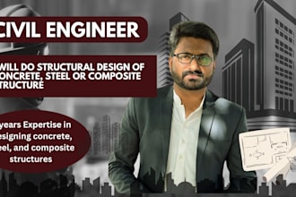 do structural design of concrete, steel or composite