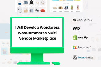 develop wordpress woocommerce multi vendor marketplace website webshop