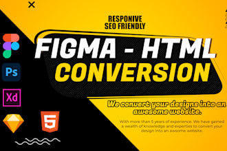 convert figma to html website for your business
