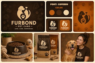 design logo, full branding kit, brand guidelines and brand style guide identity