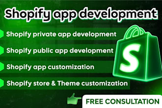 be your shopify app developer, shopify custom app, shopify public app