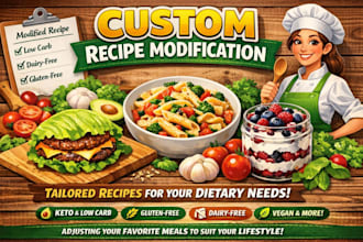 address food recipe problems and modify accordingly