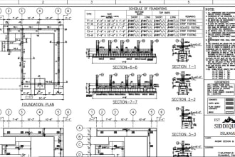 design rcc structure and create working drawings