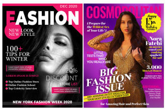 design magazine cover within 3 hrs