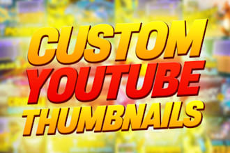 design eye catching gaming youtube thumbnail