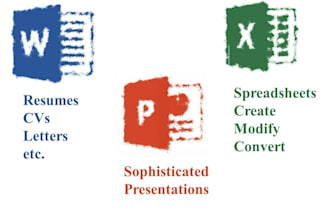 do word, excel, powerpoint or access projects