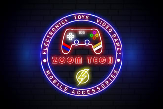design neon logo neon sign neon light neon text