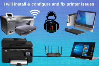 install your network printer and fix issues
