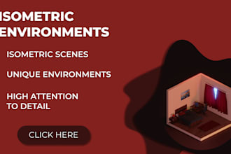 craft unique 3d isometric scenes and environments
