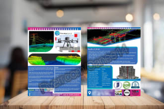 design professional, bifold, trifold, brochure, menu card