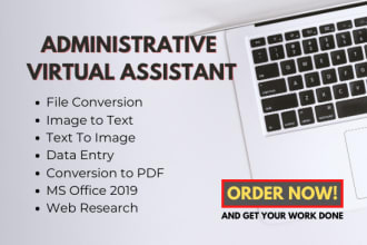 be your administrative virtual assistant