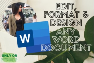 write your report on word