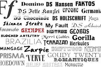 develop new custom font for your business in ttf or otf
