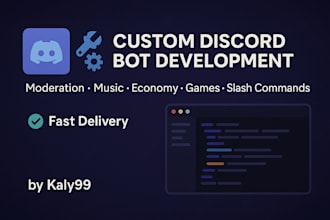 do custom discord bot development
