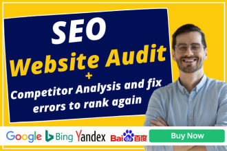 provide SEO audit report and fix google penalty and errors