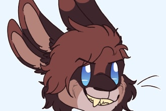 draw your furry character or fursona in chibi style