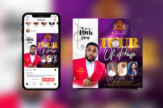design exceptional church flyer or event flyer in 12 hours