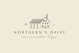 design hand drawn, elegant and aesthetic logo