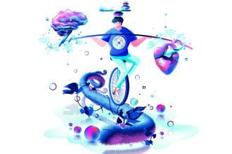design illustrations for website infographic motion video