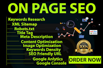 do on page seo to increase traffic