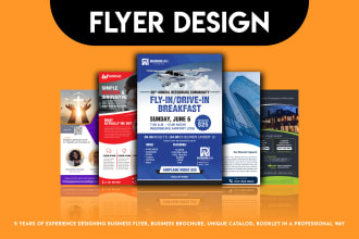 design flyer, postcard, bifold, trifold, brochure design