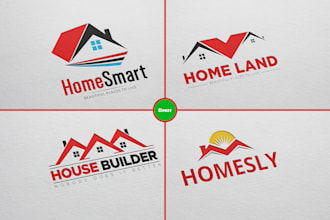 craft modern real estate logo design