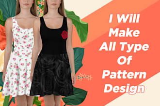 design textile, floral, repeat fabric and unique pattern designer