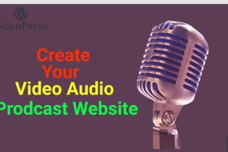 create your video, audio, podcast website on wordpress