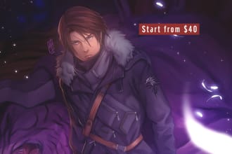 do premium digital painting for your game concept