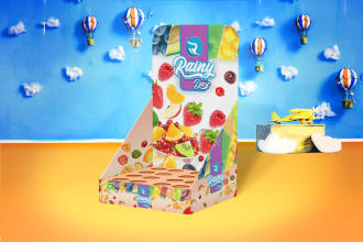 design display popup counter cbd products packaging