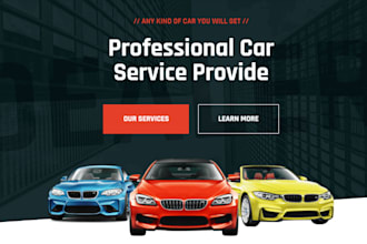 develop car, newspaper, hotel, any service provider websites