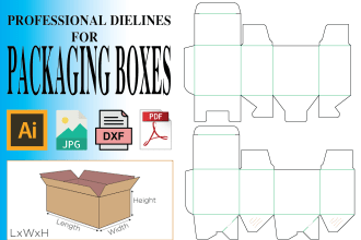 create a dieline for packaging boxes