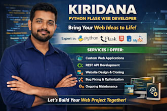 do  flask web application, website development