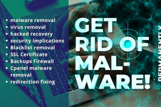 recover hacked wordpress websites, remove malware, security setup