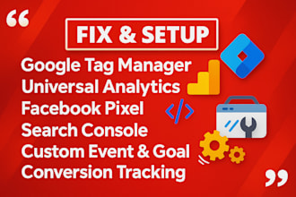 fix setup google analytics 4, tag manager ads conversion tracking facebook pixel