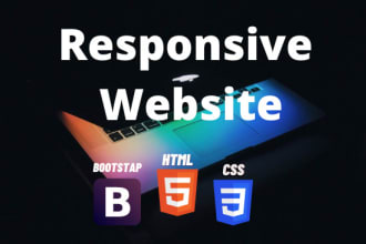 design a website with HTML5, css3 and bootstrap4