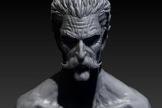 sculpt a 3d model or 3d character on zbrush for you