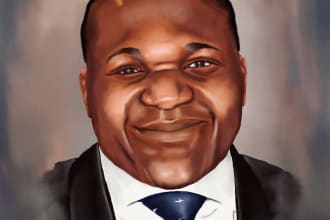 paint digital portrait illustrations of your desired picture