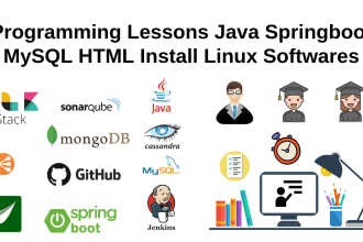 help java, spring boot, mysql, HTML, install linux software