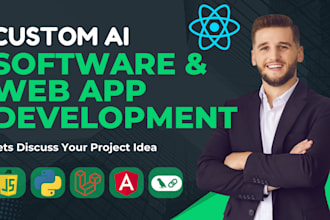 develop ai webapp, ai saas, ai chatbot and ai mobile app as ai developer