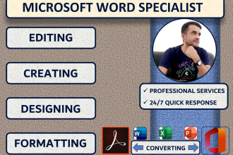 create, edit, design, format, and convert microsoft word