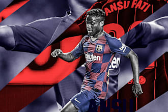 create a professional sports poster