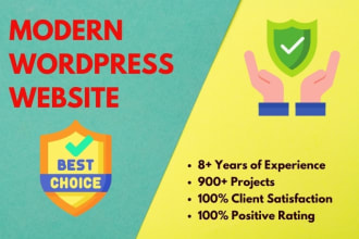 do unique design and develop wordpress at a cheap price