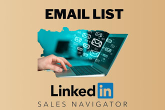 do find email from sales navigator and do web research