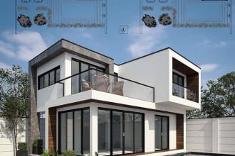 do exterior 3d for your villa or any type of building