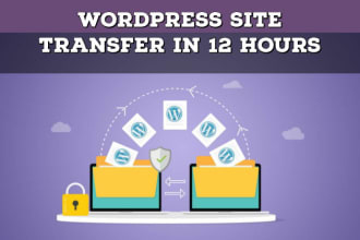 transfer wordpress site or migrate wordpress in 24hours
