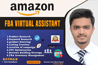 be your amazon virtual assistant or amazon fba virtual assistant, VA