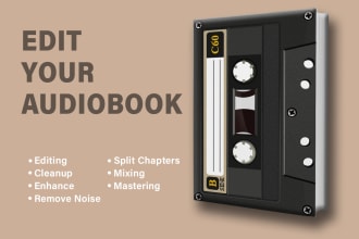 mix audiobook and do editing services