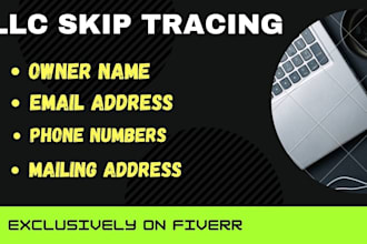 do real estate skip tracing and llc skip tracing in bulk